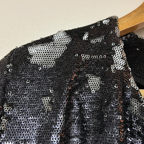 IRO black sequined black bomber jacket Size40 - Picture 3 of 8